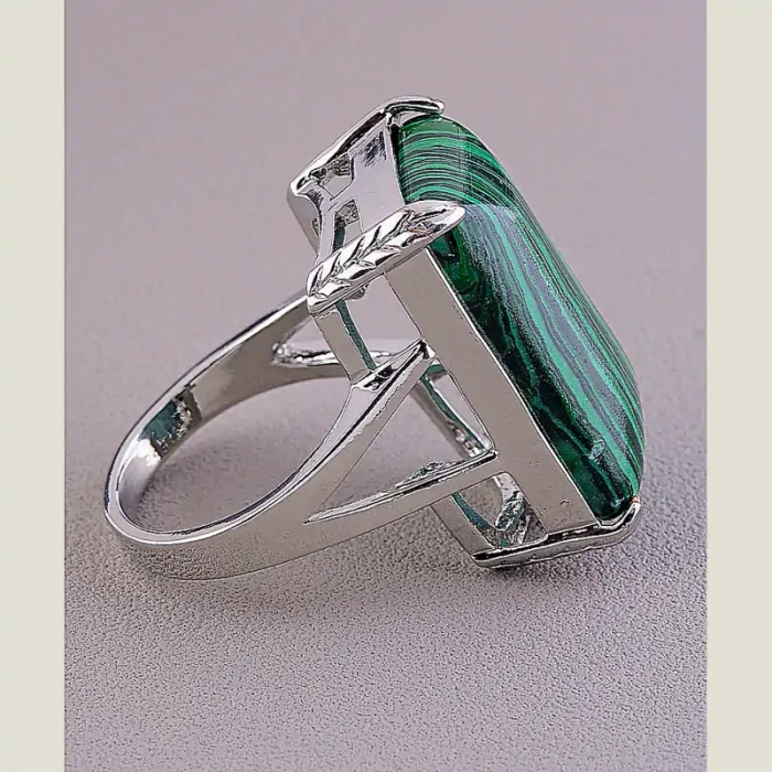 🏷️️ Перстень Малахіт Pataya ss_75398