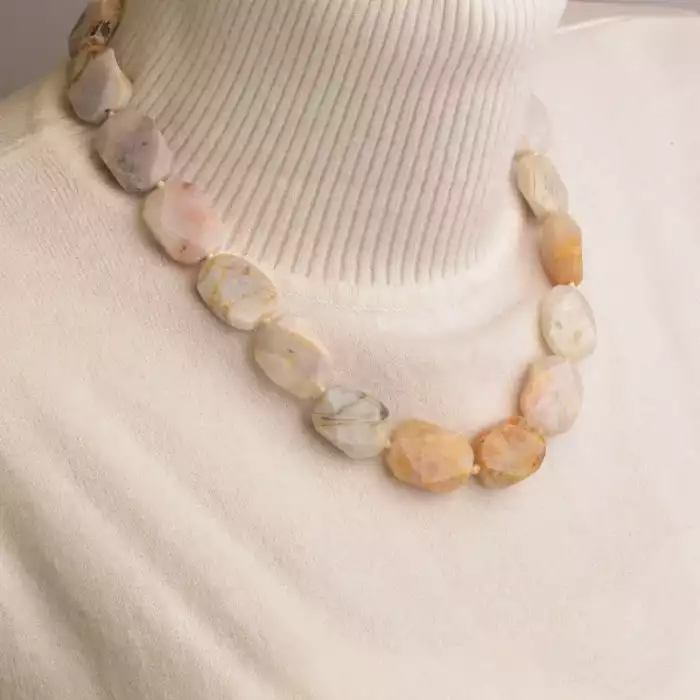 🏷️️ Намисто + Браслет Агат 42 см ss_65033