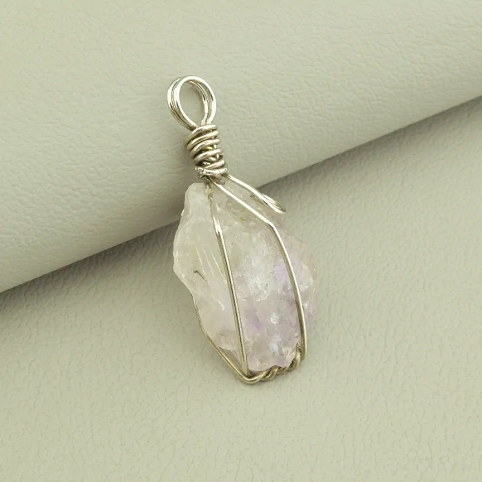 🏷️️ Кулон Аметист у дроті 35х18мм. ss_100878