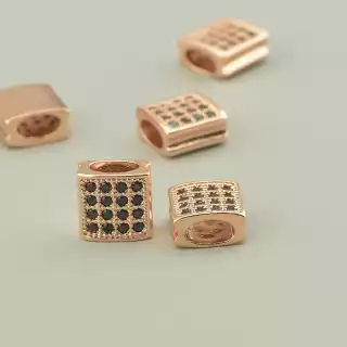 Вставка Фіаніт 10х10 (позолота 18к)