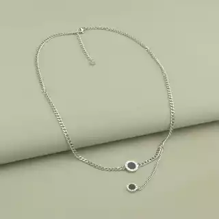 Підвіска Xuping Емаль 45 см (родій)