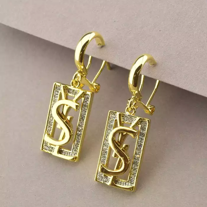 🏷️️ Підвіска + Сережки Фіаніт 46 см. (позолота 14k (лимонна)) ss_94044