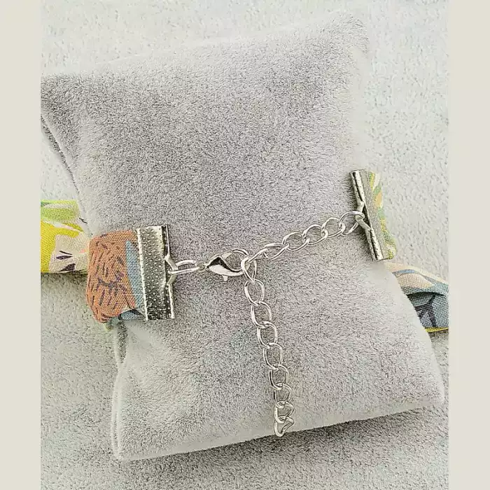 🏷️️ Браслет з карабіном Flora Secret бавовна 17 см ss_41816