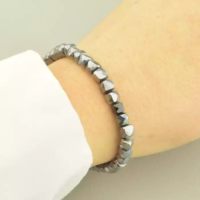 🏷️️ Браслет резинка Терагерц, Турмалін 17 см. ss_102289