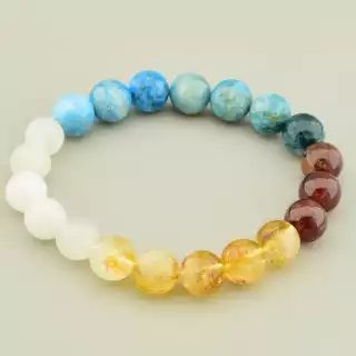 Браслет на резинці Самоцвіти 18 см