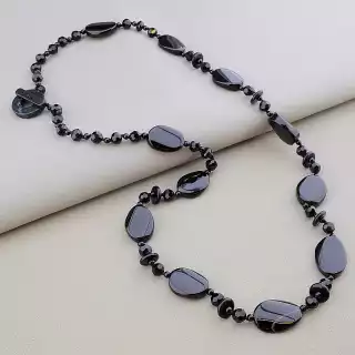 Намисто довге петля Агат 85 см