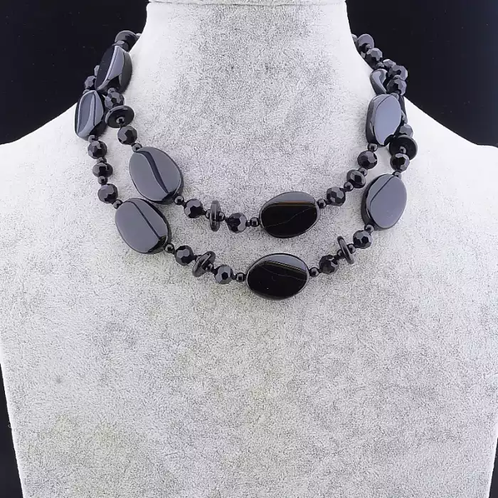 🏷️️ Намисто петля Агат 85 см F-106005