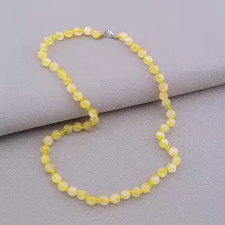 Намисто Волосатик, Чеський кришталь 48 см