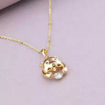 🏷️️ Підвіска ведмедик Xuping Фіаніт 36 см (позолота 18к) F-91862