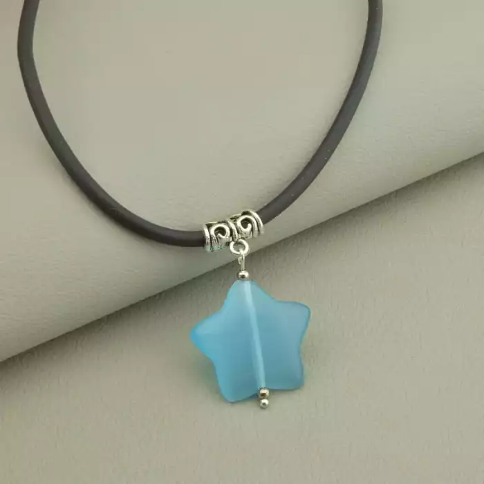 🏷️️ Підвіска зірка Котяче око 45 см. ss_98805