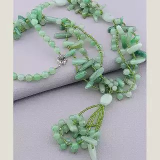 Намисто Нефрит 62 см