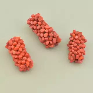 Кабошон Корал 40х15 мм.