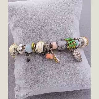 Браслет резинка Яшма 18 см