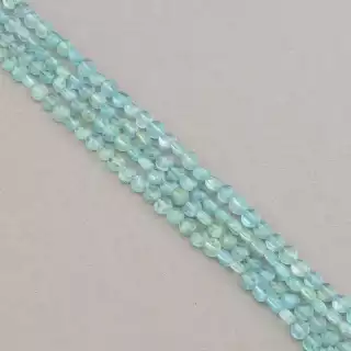 Намистини Кварц 37 см на нитці (натуральне каміння, без застібки) грановані