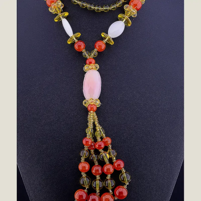 🏷️️ Намисто Сердолік 70 см ss_15105