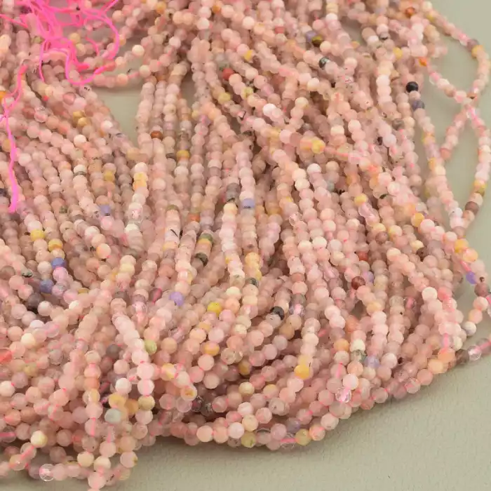 🏷️️ Намистини Самоцвіти 39 см. 3,2 мм. на нитці (натуральне каміння, без застібки) ss_100671