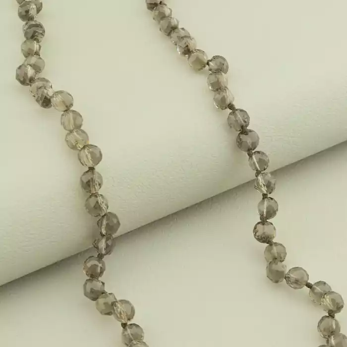 🏷️️ Намисто Раухтопаз (cрібло 925 проба) 42 см. ss_101890