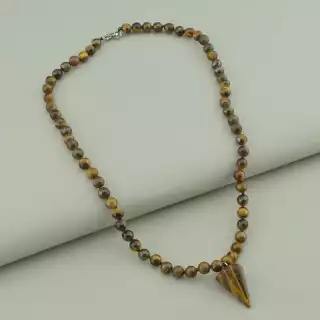 Намисто Тигрове око 45 см.