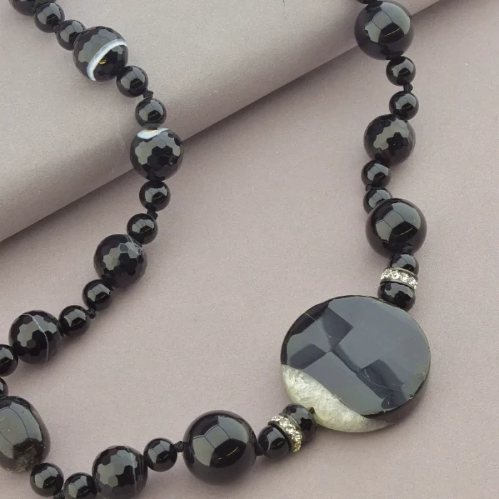 🏷️️ Намисто Агат 90 см. ss_96322