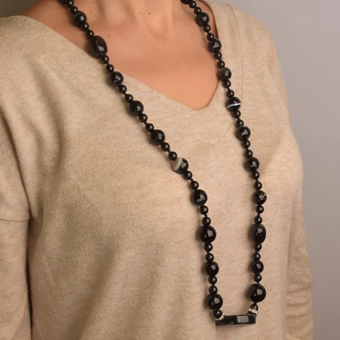 🏷️️ Намисто Агат 90 см. ss_96322