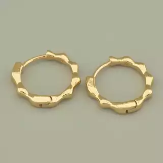 Сережки кільця Xuping (позолота 18к)