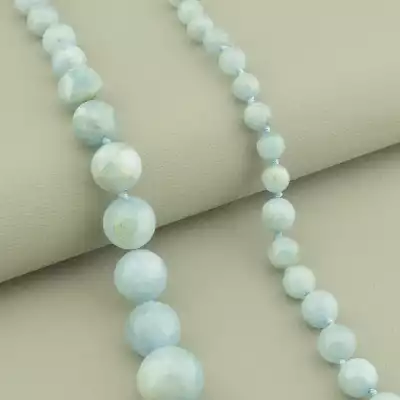 🏷️️ Намисто Аквамарин 55 см. F-103954