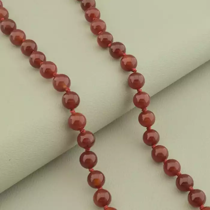 🏷️️ Намисто сердолік (срібло 925, 48 см, карабін) ss_104688