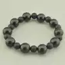 🏷️️ Браслет резинка Каїрська ніч, Шунгіт 17 см. F-97621
