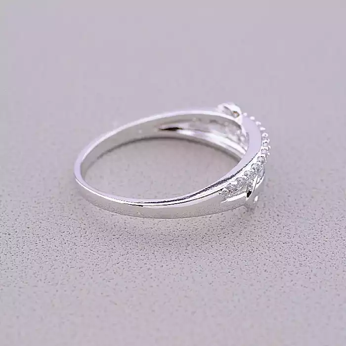 🏷️️ Каблучка Xuping Фіаніт (родій) ss_87337