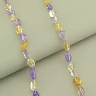 Намисто Аметист, Цитрін 51 см.