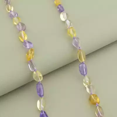 🏷️️ Намисто Аметист, Цитрін 51 см. F-99106