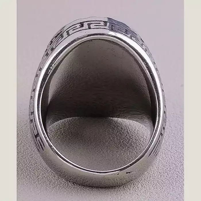 🏷️️ Перстень Stainless Steel Місячний камінь медична сталь 316L28, 9 р ss_60942