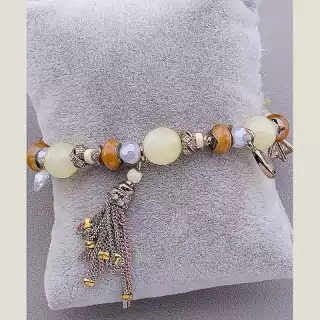 Браслет резинка Агат 18 см