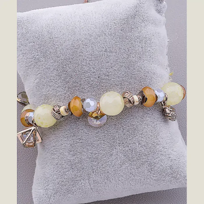 🏷️️ Браслет резинка Агат 18 см ss_49284