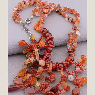 Намисто Сердолік 50 см