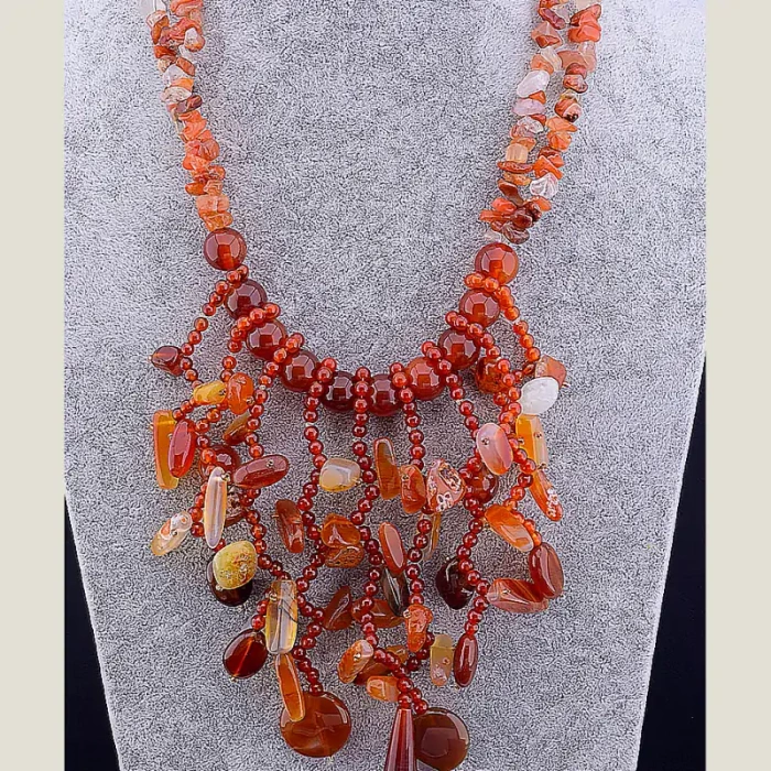 🏷️️ Намисто Сердолік 50 см ss_33838