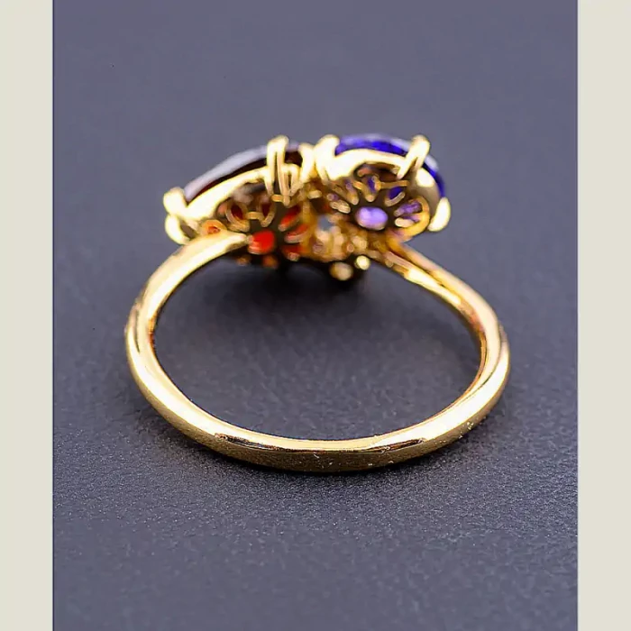 🏷️️ Каблучка Фіаніт Xuping (позолота 18к) ss_50204