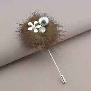 Брошка голка Hanbeishi (Корея) Хутро