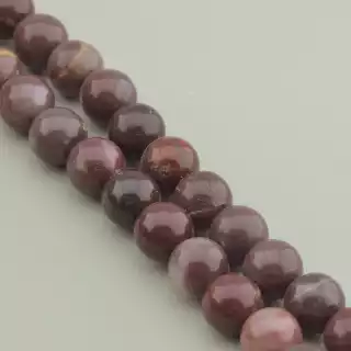 Намистини Яшма 39 см 10 мм (натуральне каміння, без застібки)