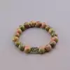 🏷️️ Браслет резинка Епидот 19 см F-85119