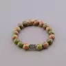 🏷️️ Браслет резинка Епидот 19 см F-85119