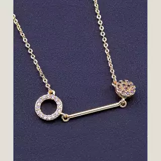 Підвіска Xuping Фіаніт 50 см (позолота 18к)