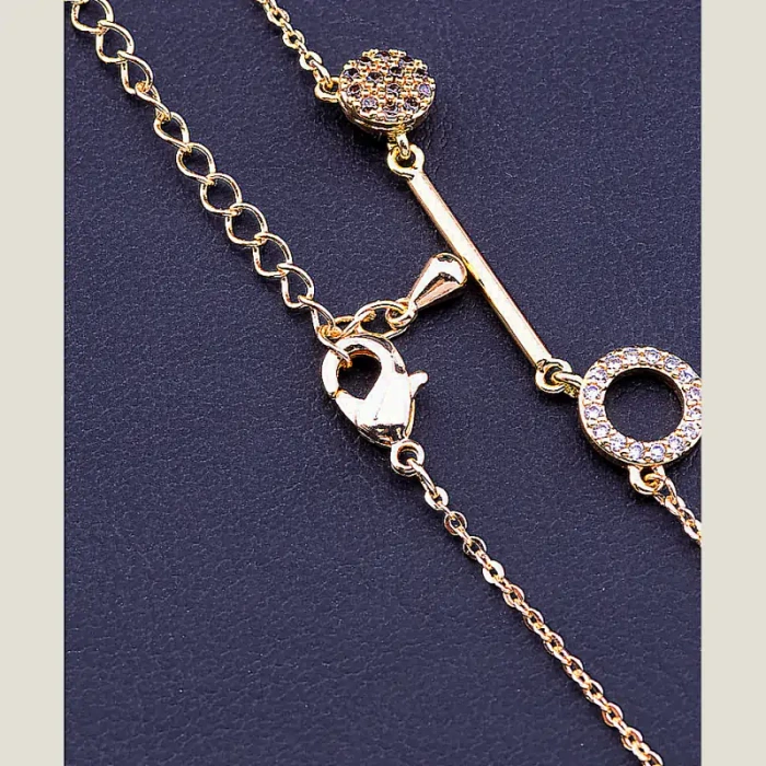 🏷️️ Підвіска Xuping Фіаніт 50 см (позолота 18к) ss_75962