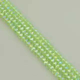 Намистини Чеський кришталь 50 см. 4,5 мм. (без застібки) на нитці з гранями