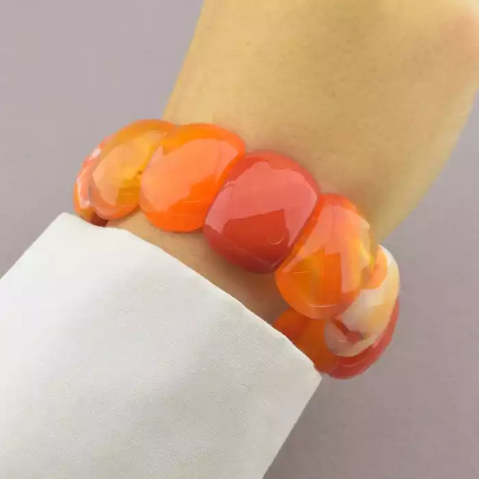 🏷️️ Браслет резинка Агат 20 см ss_67282