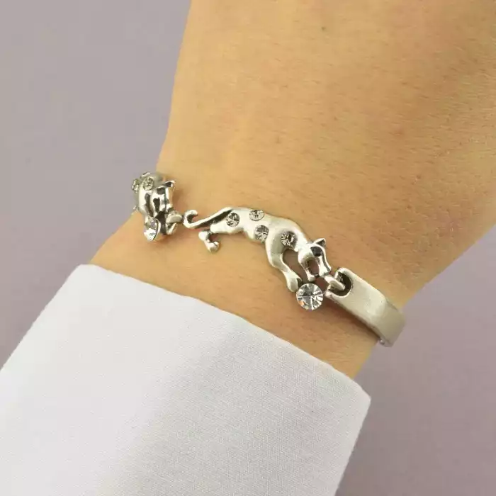 🏷️️ Браслет складний Сrystal 17,5 см. (родій) ss_95737