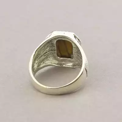 🏷️️ Перстень Тигрове око (біжутерний сплав) F-45822