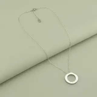 Підвіска Stainless Steel Фіаніт 40 см (родій)