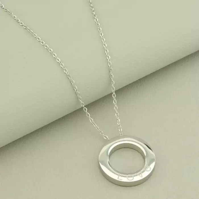 🏷️️ Підвіска Stainless Steel Фіаніт 40 см (родій) ss_103745