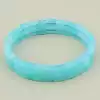 🏷️️ Браслет резинка з амазонітом бірюзовий, 17 см F-104589